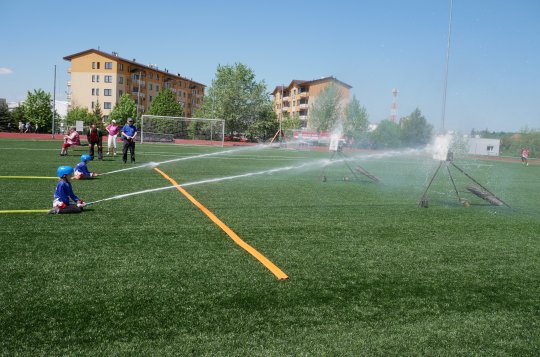 Mladí hasiči soutěžili v požárním útoku