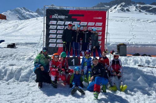 Skicrossaři bojovali ve Švýcarsku