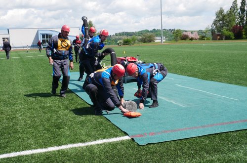 Hasičské soutěže se účastnily i týmy ze zahraničí