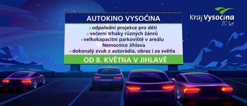 Autokino Vysočina začíná promítat 8. května