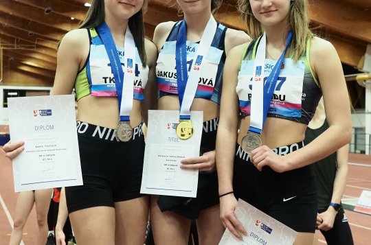 Sára Pavlidu obhájila bronz na halovém mistrovství žactva 