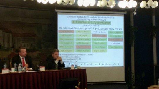 Zastupitelstvo odvolalo městskou radu, starosta rezignoval