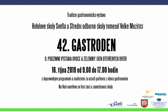 42. Gastroden proběhne již zítra