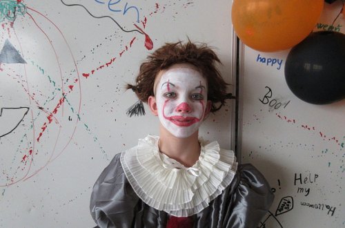 Děti z 5.A slavily Halloween