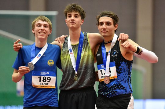 Adam Červinka přivezl z halového mistrovství republiky dva tituly