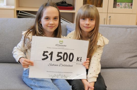 Pro Sabinku se vybralo padesát jeden a půl tisíce korun