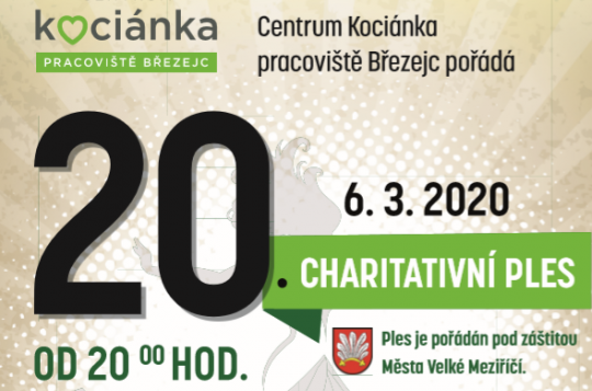 Lístky na Charitativní ples Centra Kociánka jsou v prodeji