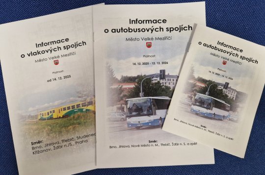 Nové jízdní řády koupíte v informačním centru