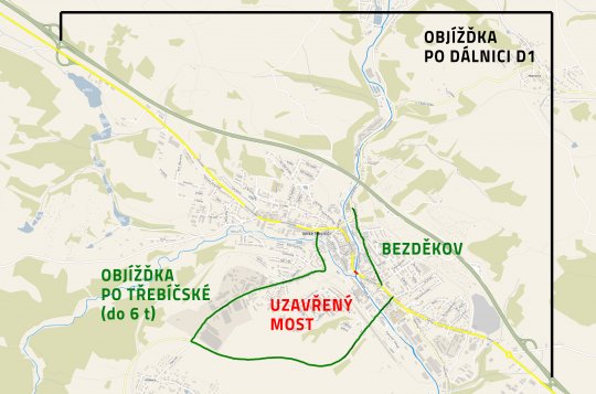 Stavaři u mostu začnou nejdřív v pondělí