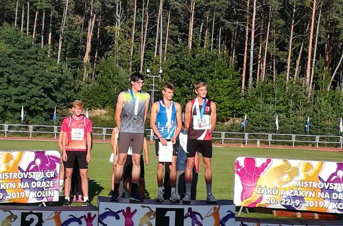 Tomáš Neufuss vybojoval stříbro na mistrovství ČR žactva v atletice