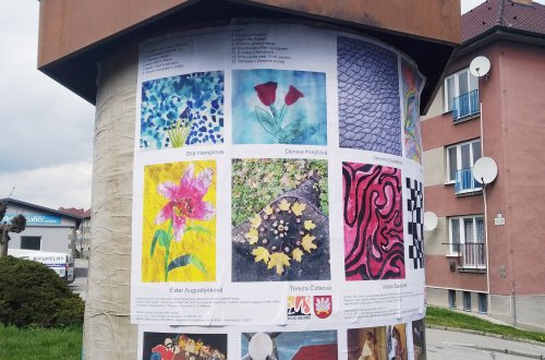 Výstavu prací žáků výtvarného oboru můžete spatřit na výlepových plochách