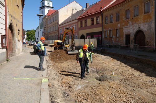 Rekonstrukce náměstí: Stavbu ohlídá kamera