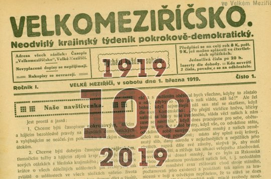 Ke stému výročí Velkomeziříčsko připravuje pro čtenáře dárek