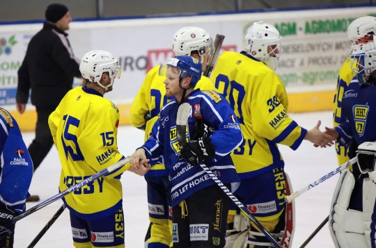 Velkomeziříčští hokejisté porazili břeclavské Lvy a drží první místo v tabulce krajské ligy 