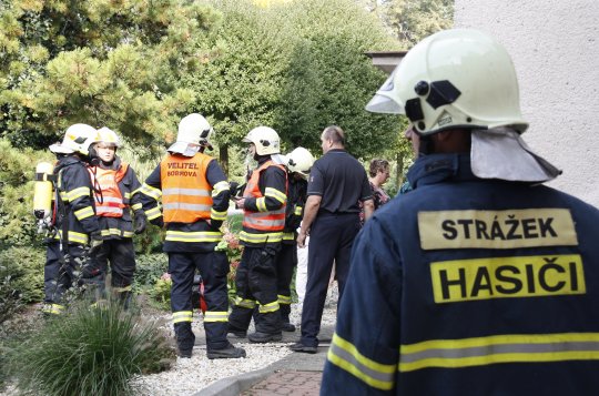 V Charitním domově Moravec hořelo.  Naštěstí šlo o cvičný poplach