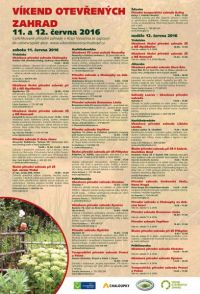 Vikend otev zahrad Vysocina 2016