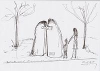 Kamenný kříž_-_návrh_situace_-_skica