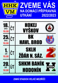 PŘÍPRAVNÁ UTKÁNÍ - 2022