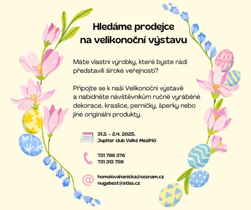 Hledáme prodejce_pro_velikonoční_výstavu