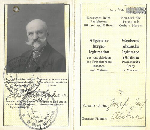Všeobecná občanská legitimace Cvičenci Sokola (Foto Muzeum Velké Meziříčí)