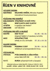 říjen v knihovně