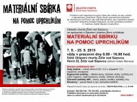 Materiální sbírka pro uprchlíky 2015