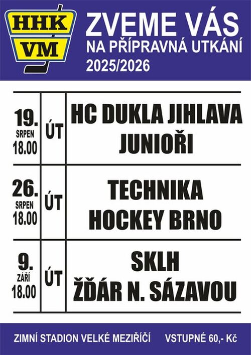 1 PŘÍPRAVNÁ UTKÁNÍ - DUKLA JIHLAVA TECHNIKA BRNO ŽĎÁR NAD SÁZAVOU  